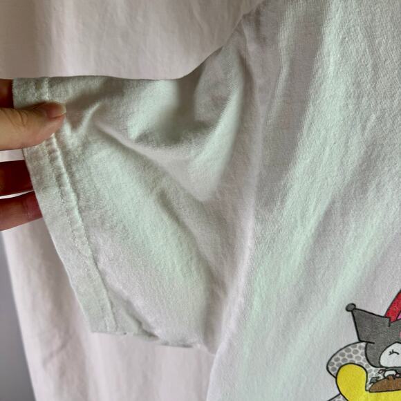 3/$20 Hello Kitty & Friends Adult Large 100% Cotton S/S T-Shirt Anime Rainbow - Picture 7 of 8